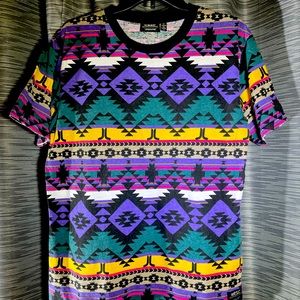 Mesc Purple/Green Pattern T-Shirt